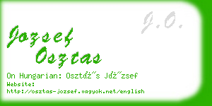 jozsef osztas business card